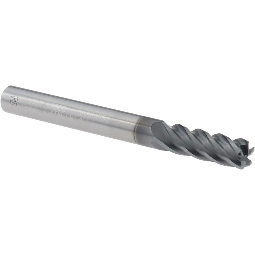 Corner Radius End Mill: 1/4