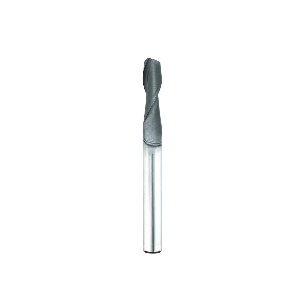 Square End Mill: 1/64'' Dia, 3/64'' LOC, 1/8'' Shank Dia, 1-1/2'' OAL, 2 Flutes, Solid Carbide