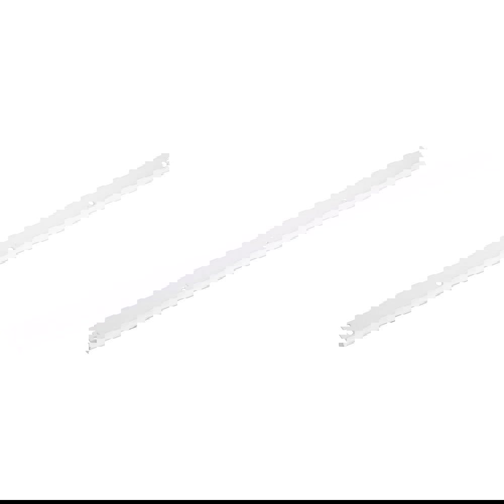 Open Shelving Accessories & Components; Component Type: Top Track Wall Frame & Mounting Hardware ; For Use With: Large & Heavy Items to Secure on a Wall ; Material: Epoxy Coated Steel ; Height (Inch): 1-3/4 ; Color: White ; Finish: Epoxy