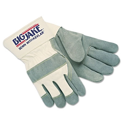 Gloves: Size XL, Jersey-Lined, Cowhide