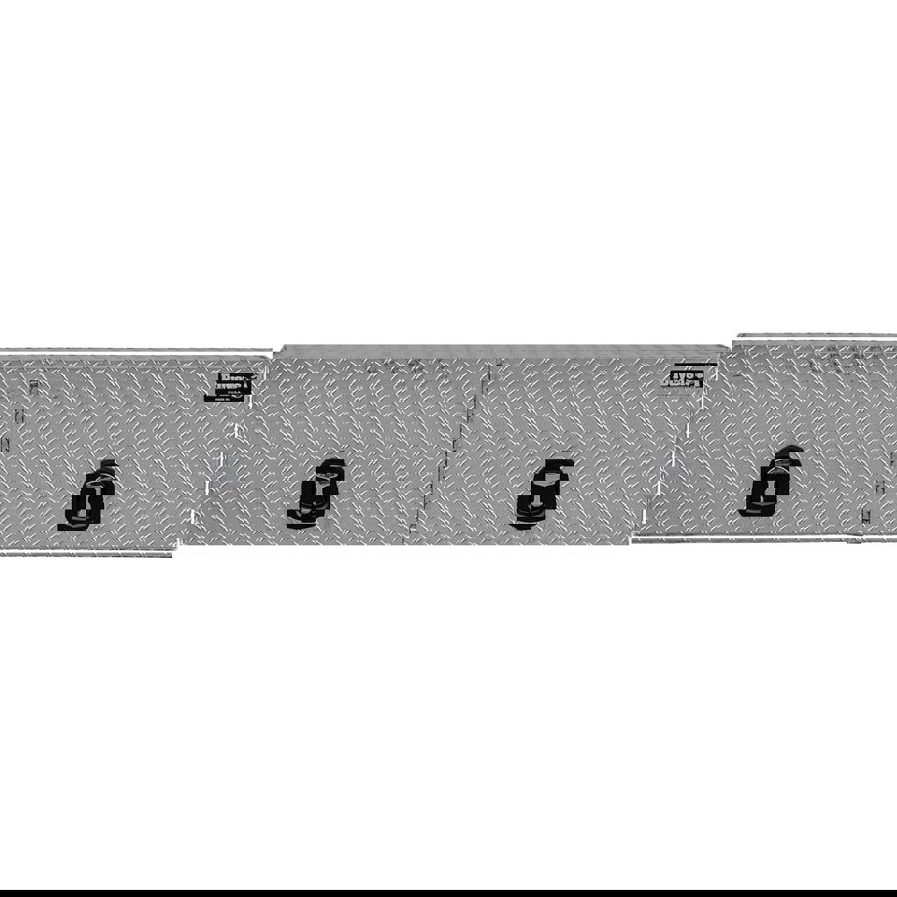 Truck Tool Storage Units; Type: Topside Box ; For Use With: Universal ; Color: Silver ; Material: Aluminum ; Locking Mechanism: Latch ; Width (Inch): 91