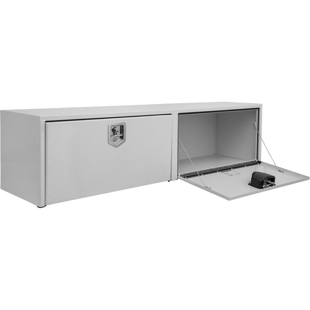 Truck Tool Storage Units; Type: Underbody Box ; For Use With: Trucks ; Storage Capacity (Cu. Ft.): 13.4 ; Color: White ; Material: Carbon Steel ; Locking Mechanism: Latch