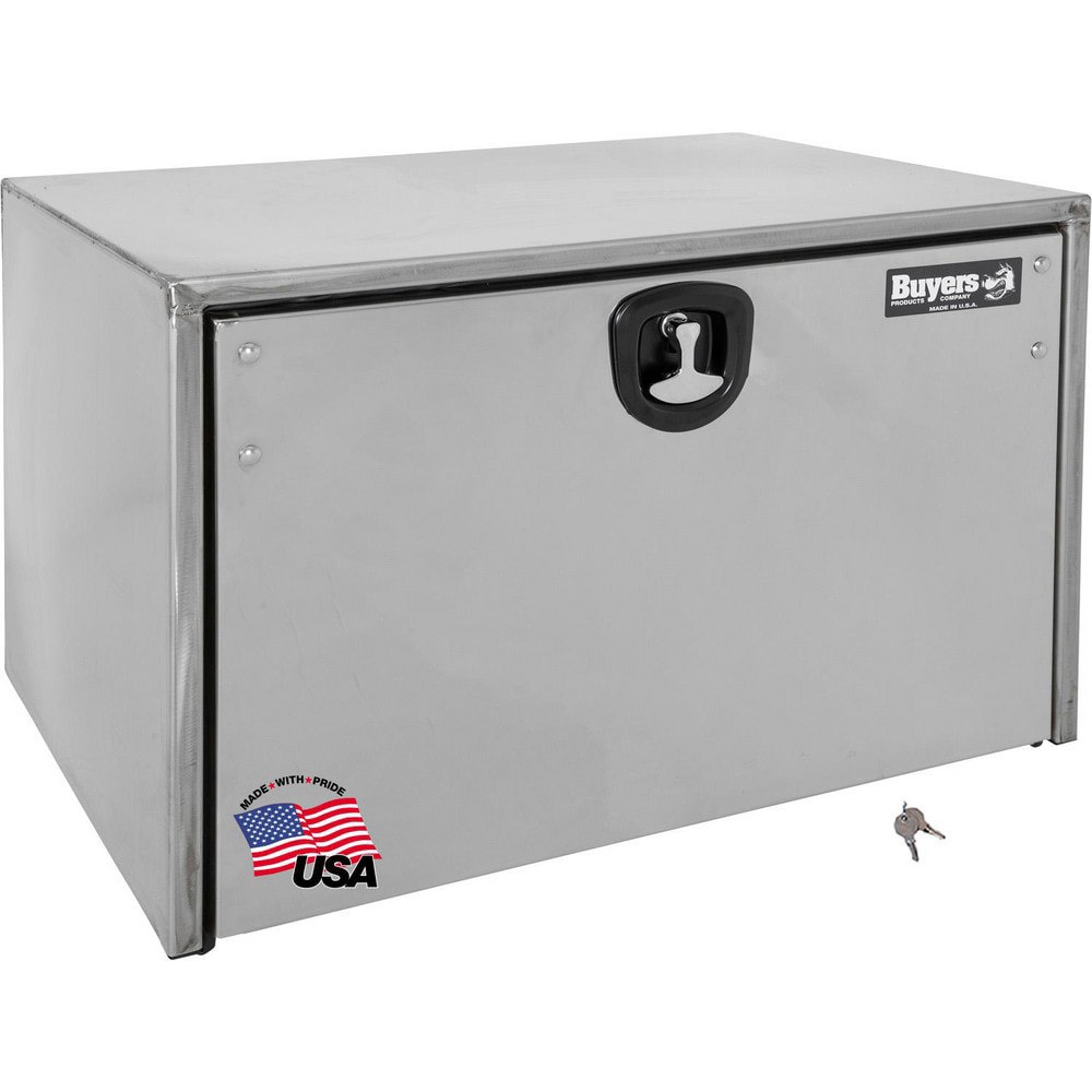 Truck Tool Storage Units; Type: Underbody Box ; For Use With: Trucks ; Storage Capacity (Cu. Ft.): 4.47 ; Color: Silver ; Material: Stainless Steel ; Locking Mechanism: Latch