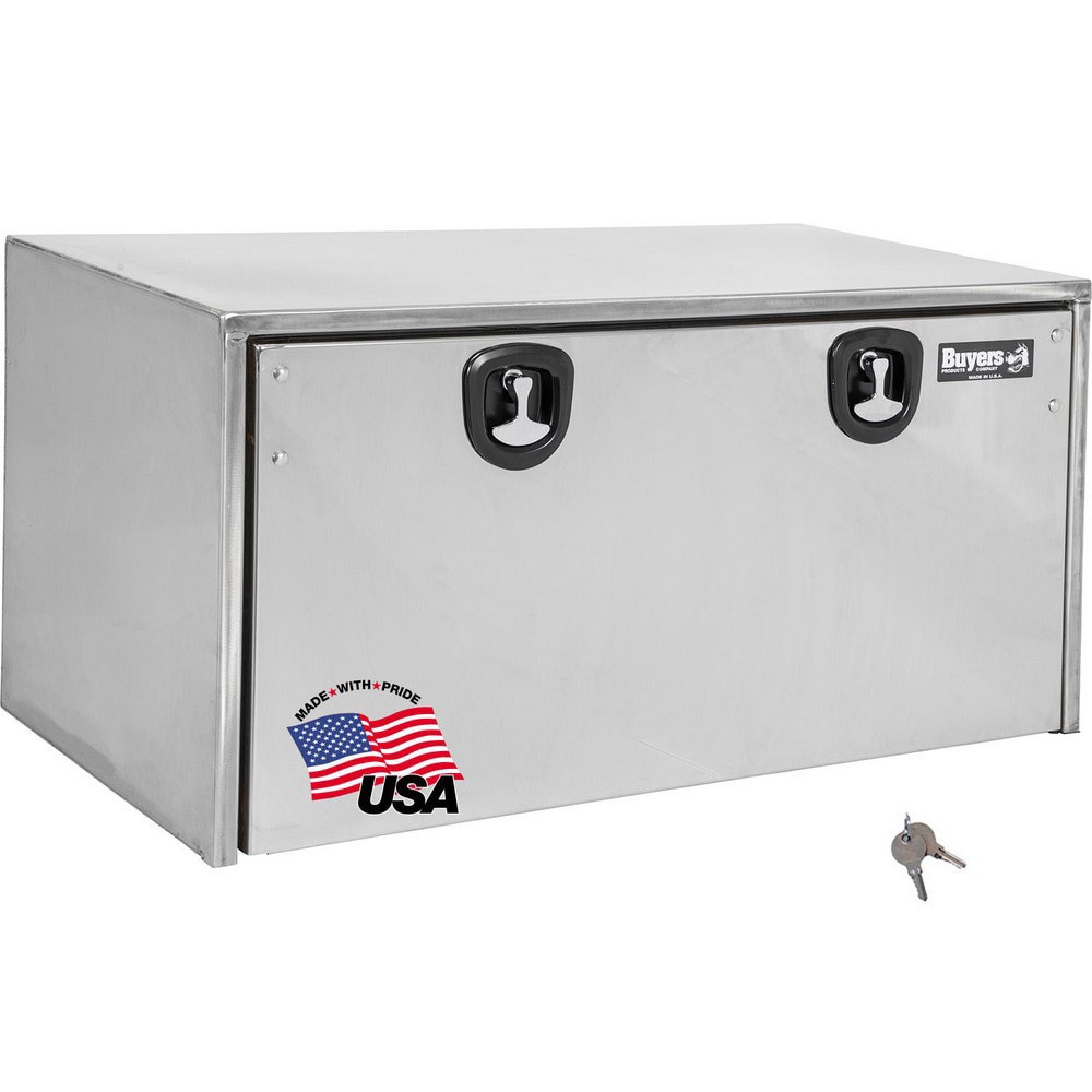 Truck Tool Storage Units; Type: Underbody Box ; For Use With: Trucks ; Storage Capacity (Cu. Ft.): 8.94 ; Color: Silver ; Material: Stainless Steel ; Locking Mechanism: Latch