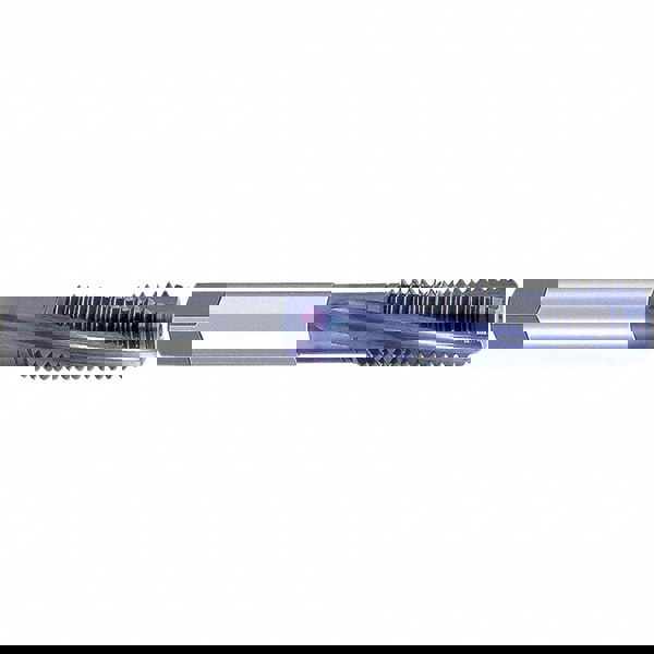 Spiral Flute Tap: #10-32 UNF, 3 Flutes, Modified Bottoming, 3B Class of Fit, Powdered Metal, TICN Coated