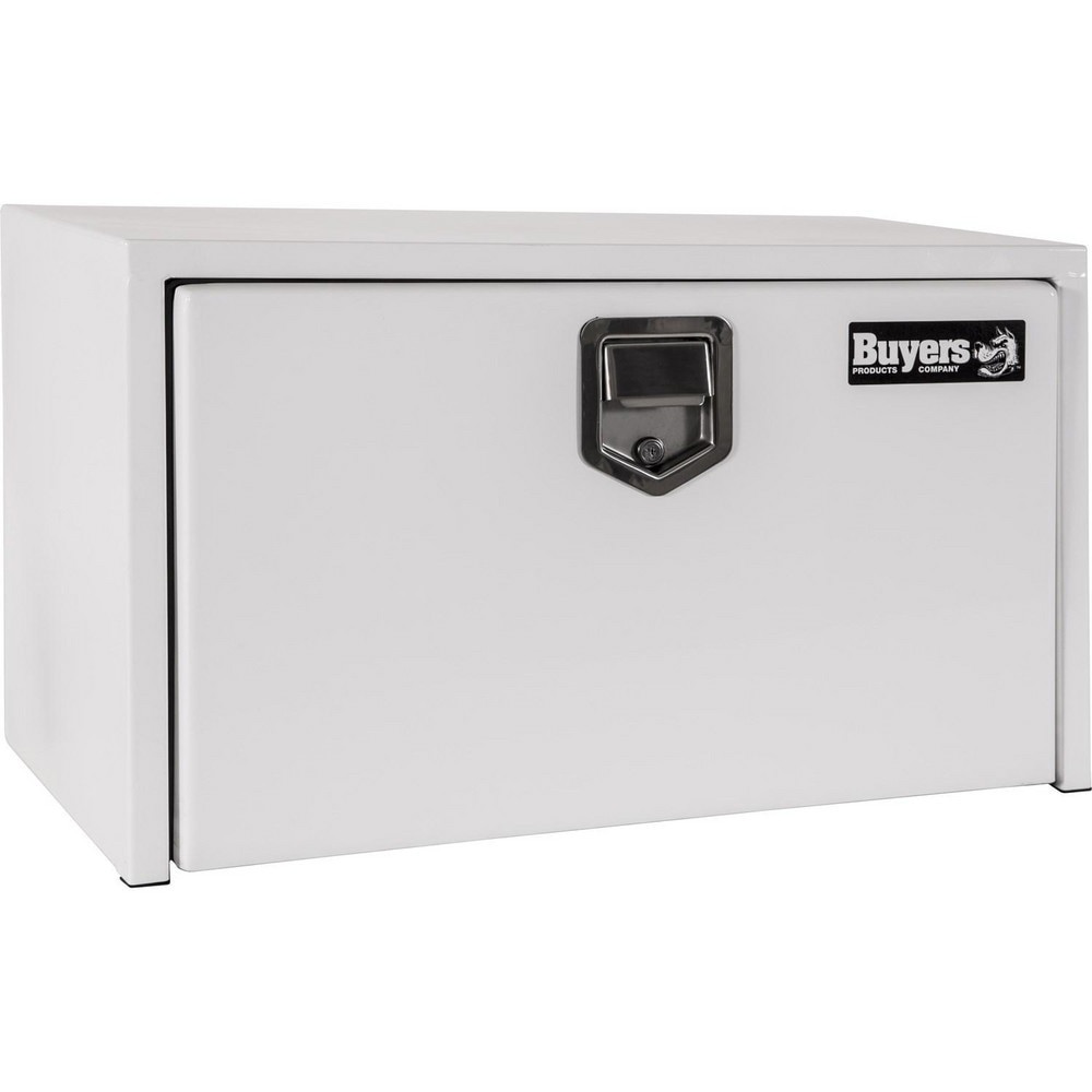 Truck Tool Storage Units; Type: Underbody Box ; For Use With: Trucks ; Storage Capacity (Cu. Ft.): 3.86 ; Color: Gloss White ; Material: Carbon Steel ; Locking Mechanism: Latch