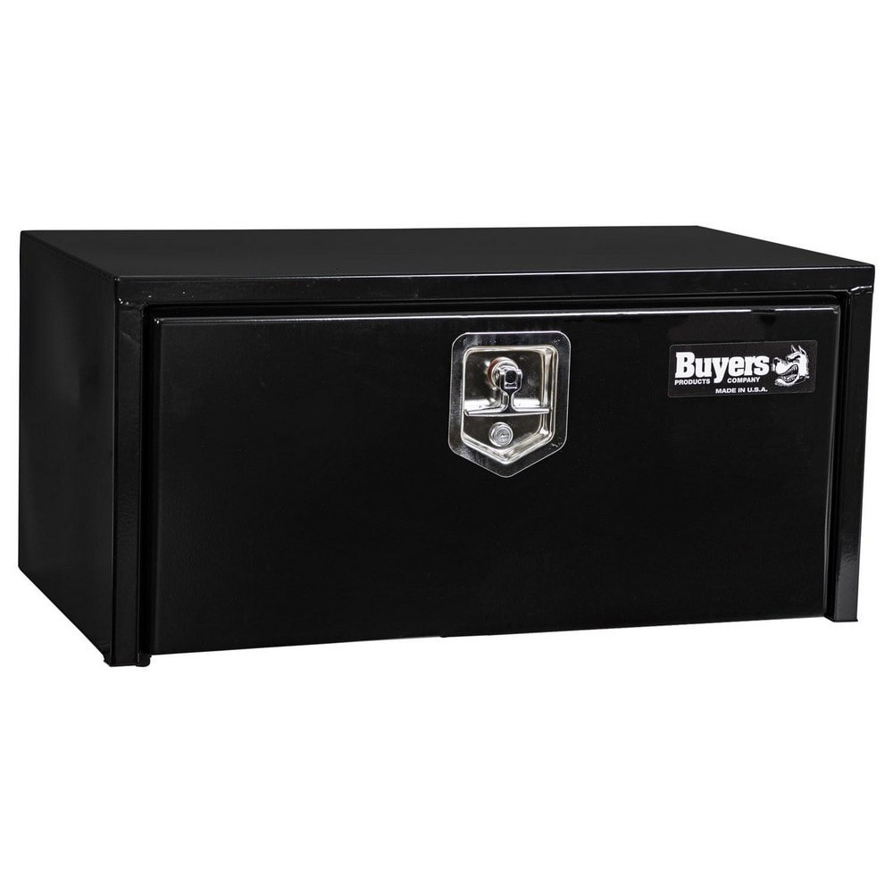 Truck Tool Storage Units; Type: Underbody Box ; For Use With: Trucks ; Storage Capacity (Cu. Ft.): 3.8 ; Color: Gloss Black ; Material: Steel ; Locking Mechanism: Latch