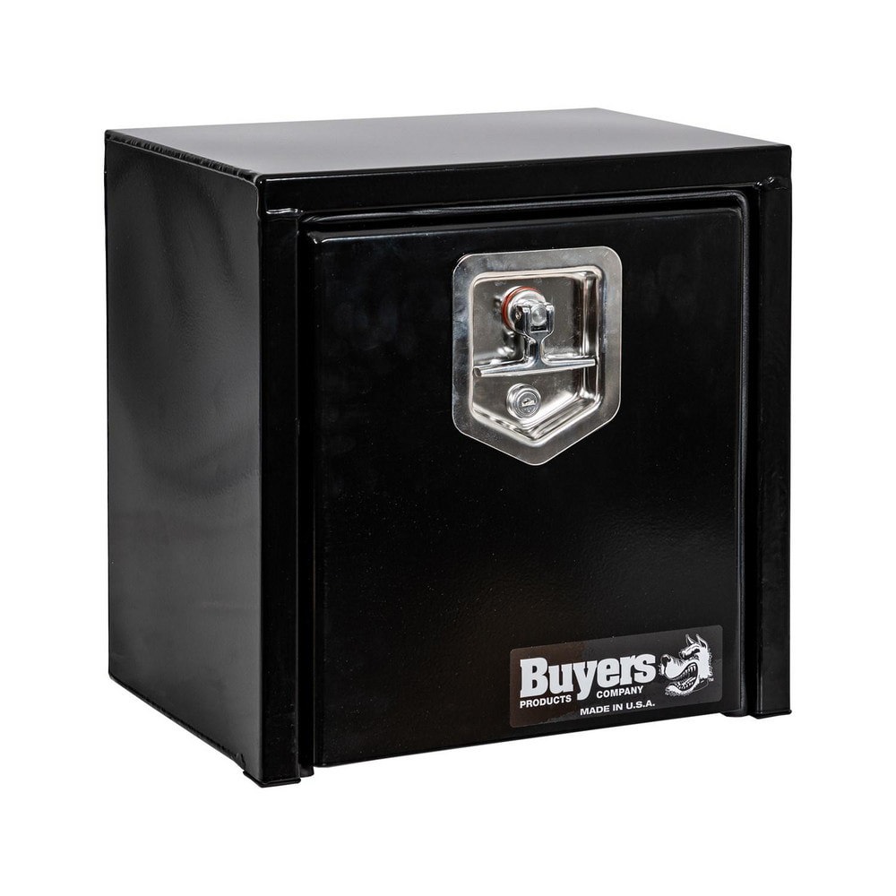 Truck Tool Storage Units; Type: Underbody Box ; For Use With: Trucks ; Storage Capacity (Cu. Ft.): 1.29 ; Color: Gloss Black ; Material: Carbon Steel ; Locking Mechanism: Latch