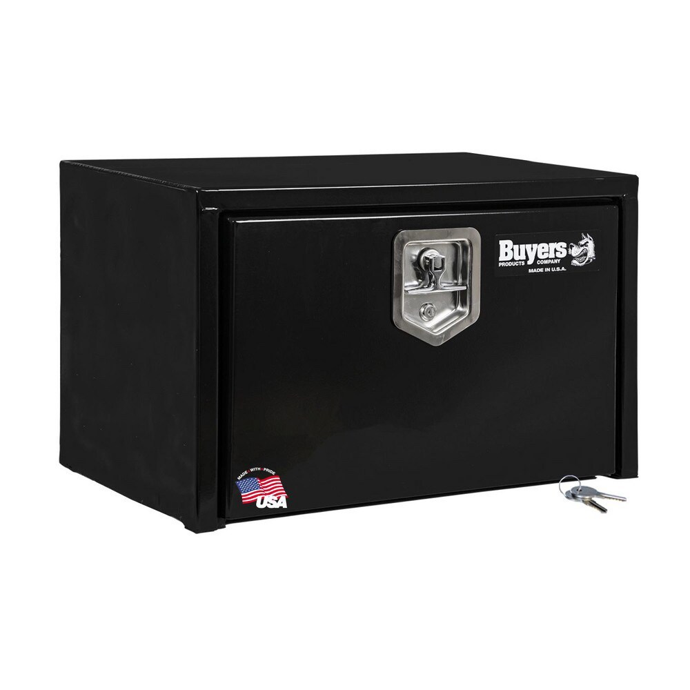 Truck Tool Storage Units; Type: Underbody Box ; For Use With: Trucks ; Storage Capacity (Cu. Ft.): 2.6 ; Color: Black ; Material: Carbon Steel ; Locking Mechanism: Latch