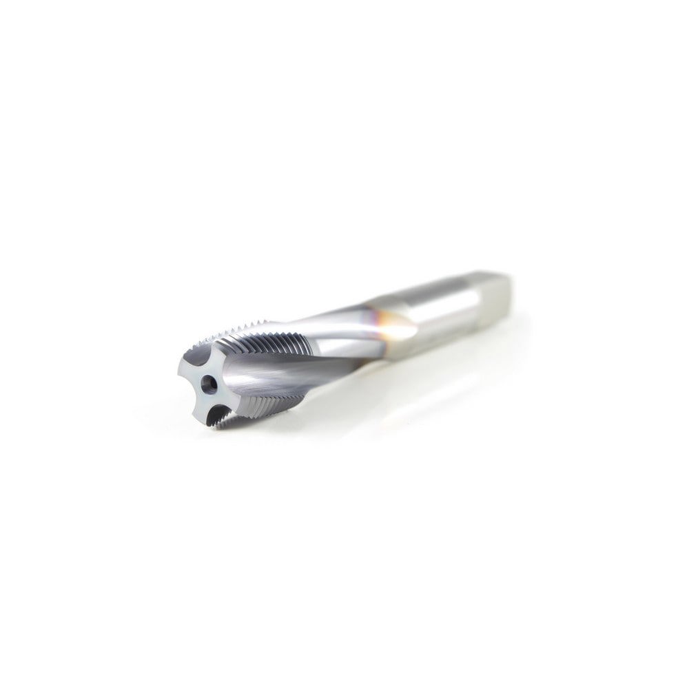 Spiral Flute Tap: #10-32 UNF, 3 Flutes, Modified Bottoming, Powdered Metal, Oxide Coated