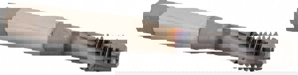 Spiral Flute Tap: 5/16-18 UNC, 3 Flutes, Modified Bottoming, 2B Class of Fit, Powdered Metal, TICN Coated