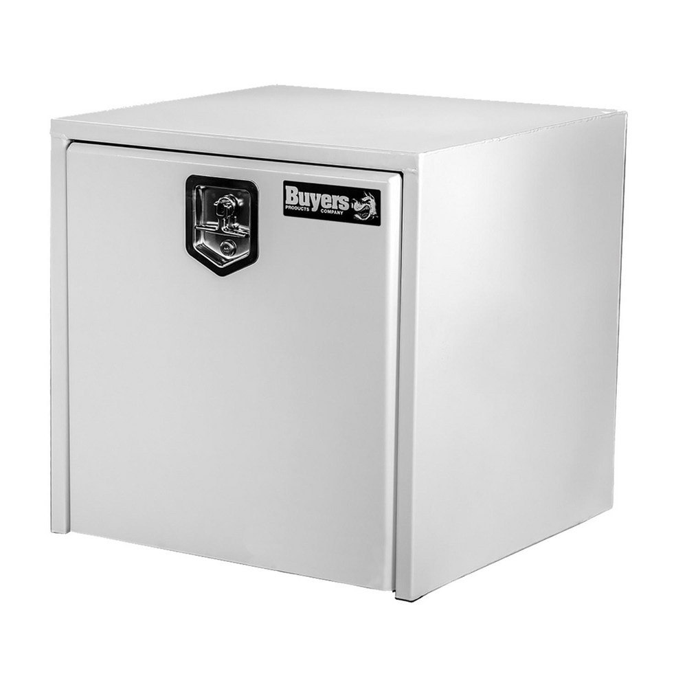 Truck Tool Storage Units; Type: Underbody Box ; For Use With: Trucks ; Storage Capacity (Cu. Ft.): 7.95 ; Color: Gloss White ; Material: Carbon Steel ; Locking Mechanism: Latch