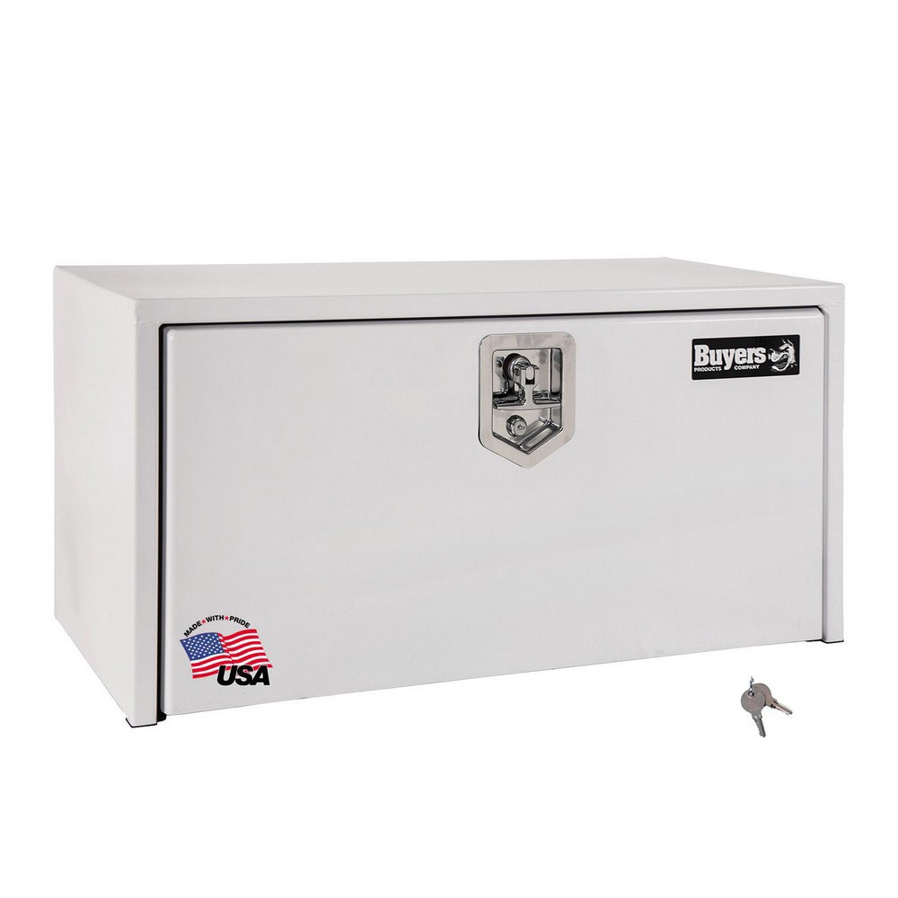 Truck Tool Storage Units; Type: Underbody Box ; For Use With: Trucks ; Storage Capacity (Cu. Ft.): 11.9 ; Color: Gloss White ; Material: Steel ; Locking Mechanism: Latch