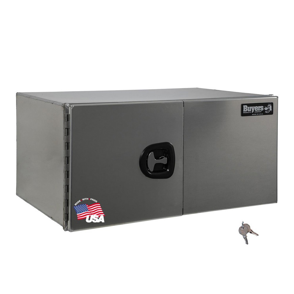Truck Tool Storage Units; Type: Underbody Box ; For Use With: Trucks ; Storage Capacity (Cu. Ft.): 6.71 ; Color: Silver ; Material: Aluminum ; Locking Mechanism: Latch
