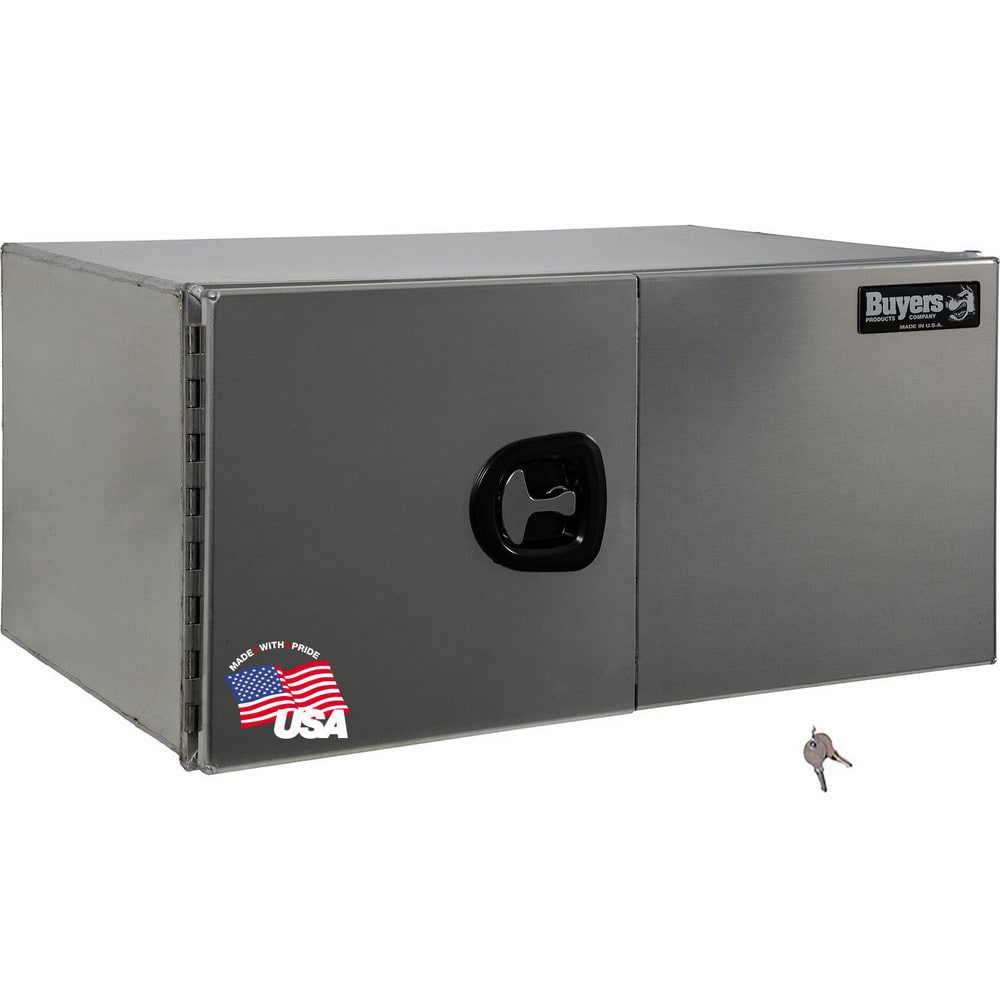 Truck Tool Storage Units; Type: Underbed Box ; For Use With: Trucks ; Storage Capacity (Cu. Ft.): 8.9 ; Color: Silver ; Material: Aluminum ; Locking Mechanism: Latch