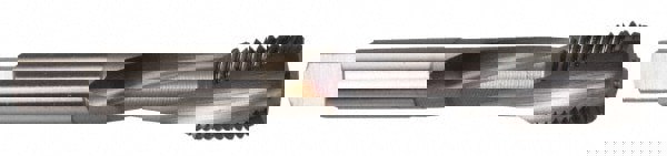 Spiral Flute Tap: M10x1.5, Metric Coarse, 3 Flute, Modified Bottoming Chamfer, 6H Class of Fit, Powdered Metal, TiCN Finish