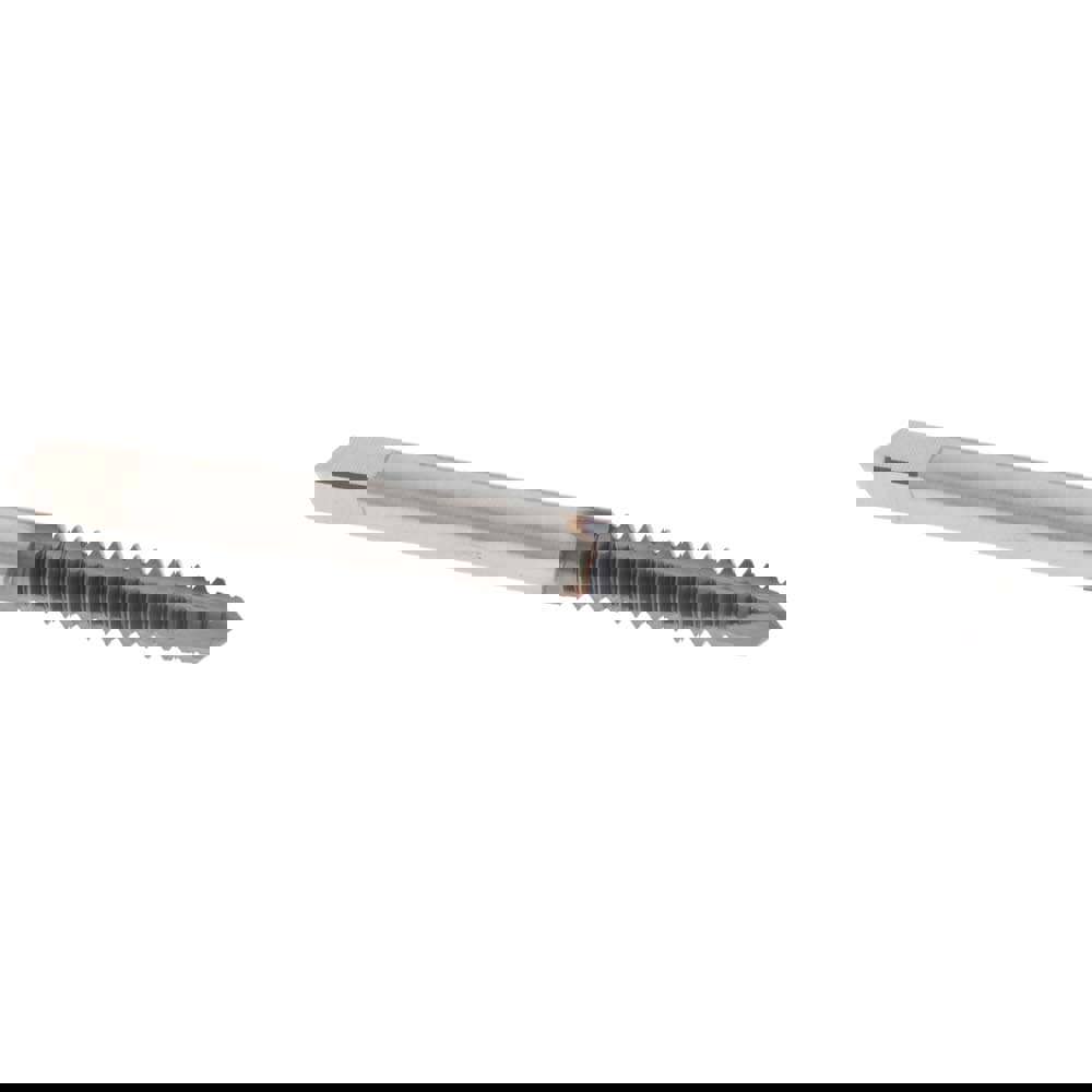 Spiral Point Tap: #10-24 UNC, 3 Flutes, Plug, 2B Class of Fit, Powdered Metal, TiCN Coated