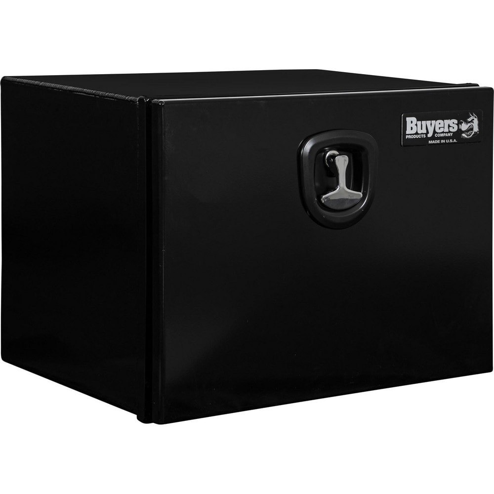 Truck Tool Storage Units; Type: Underbody Box ; For Use With: Trucks ; Storage Capacity (Cu. Ft.): 4.47 ; Color: Gloss Black ; Material: Aluminum ; Locking Mechanism: Latch