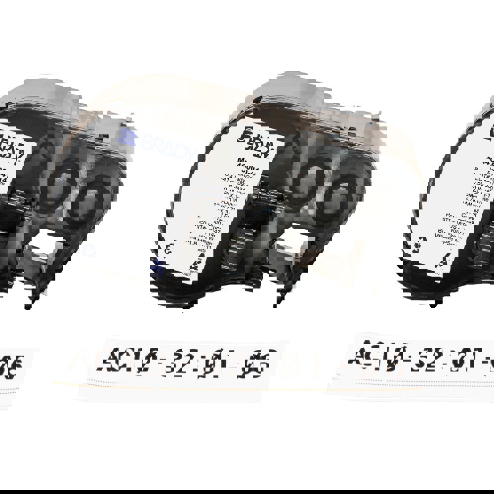 Labels, Ribbons & Tapes; Application: Label Printer Cartridge ; Type: Label Printer Cartridge ; Color Family: White ; Color: Black on White ; For Use With: BMP41; BMP51; BMP53; M511 ; Material: Polyester