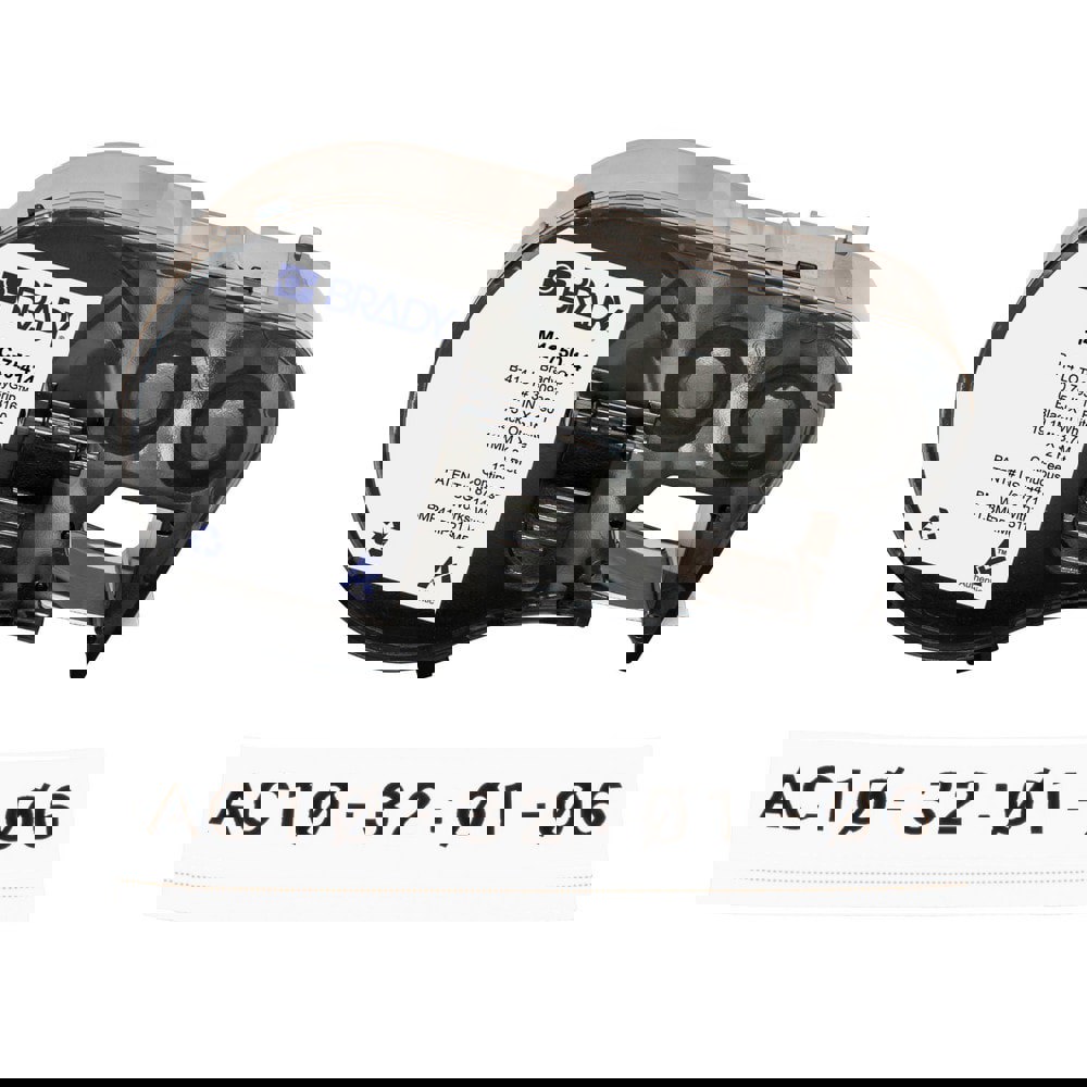Labels, Ribbons & Tapes; Application: Label Printer Cartridge ; Type: Label Printer Cartridge ; Color Family: White ; Color: Black on White ; For Use With: BMP41; BMP51; BMP53; M511 ; Material: Polyester
