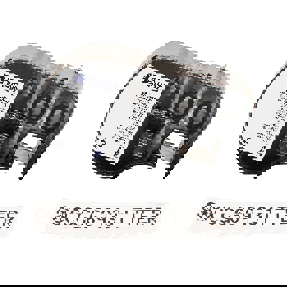 Labels, Ribbons & Tapes; Application: Label Printer Cartridge ; Type: Label Printer Cartridge ; Color Family: White ; Color: Black on White ; For Use With: BMP41; BMP51; BMP53; M511 ; Material: Polyester