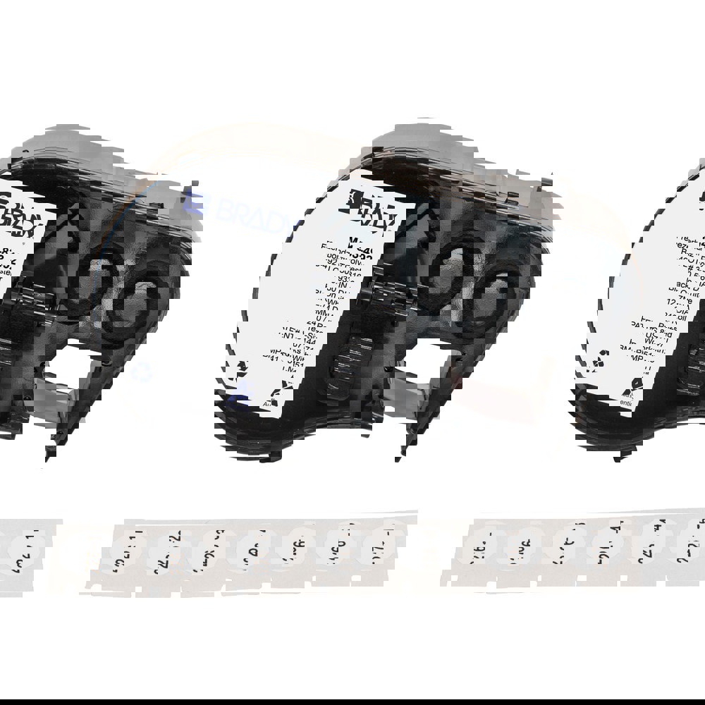 Labels, Ribbons & Tapes; Application: Label Printer Cartridge ; Type: Label Printer Cartridge ; Color Family: White ; Color: Black on White ; Number Of Labels Per Roll: 240 ; Label Diameter (Inch): 1/2