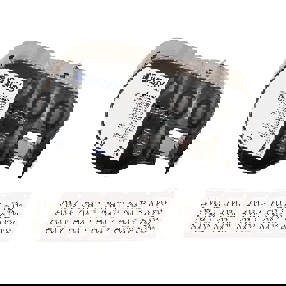 Labels, Ribbons & Tapes; Application: Label Printer Cartridge ; Type: Label Printer Cartridge ; Color Family: White ; Color: Black on White ; Number Of Labels Per Roll: 180 ; For Use With: BMP41; BMP51; BMP53; M511