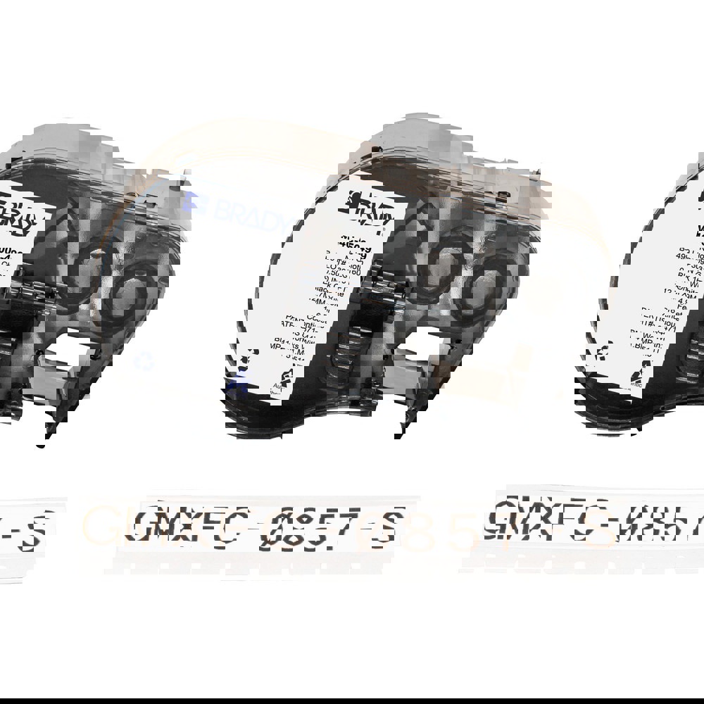 Labels, Ribbons & Tapes; Application: Label Printer Cartridge ; Type: Label Printer Cartridge ; Color Family: White ; Color: Black on White ; For Use With: BMP41; BMP51; BMP53; M511 ; Material: Nylon
