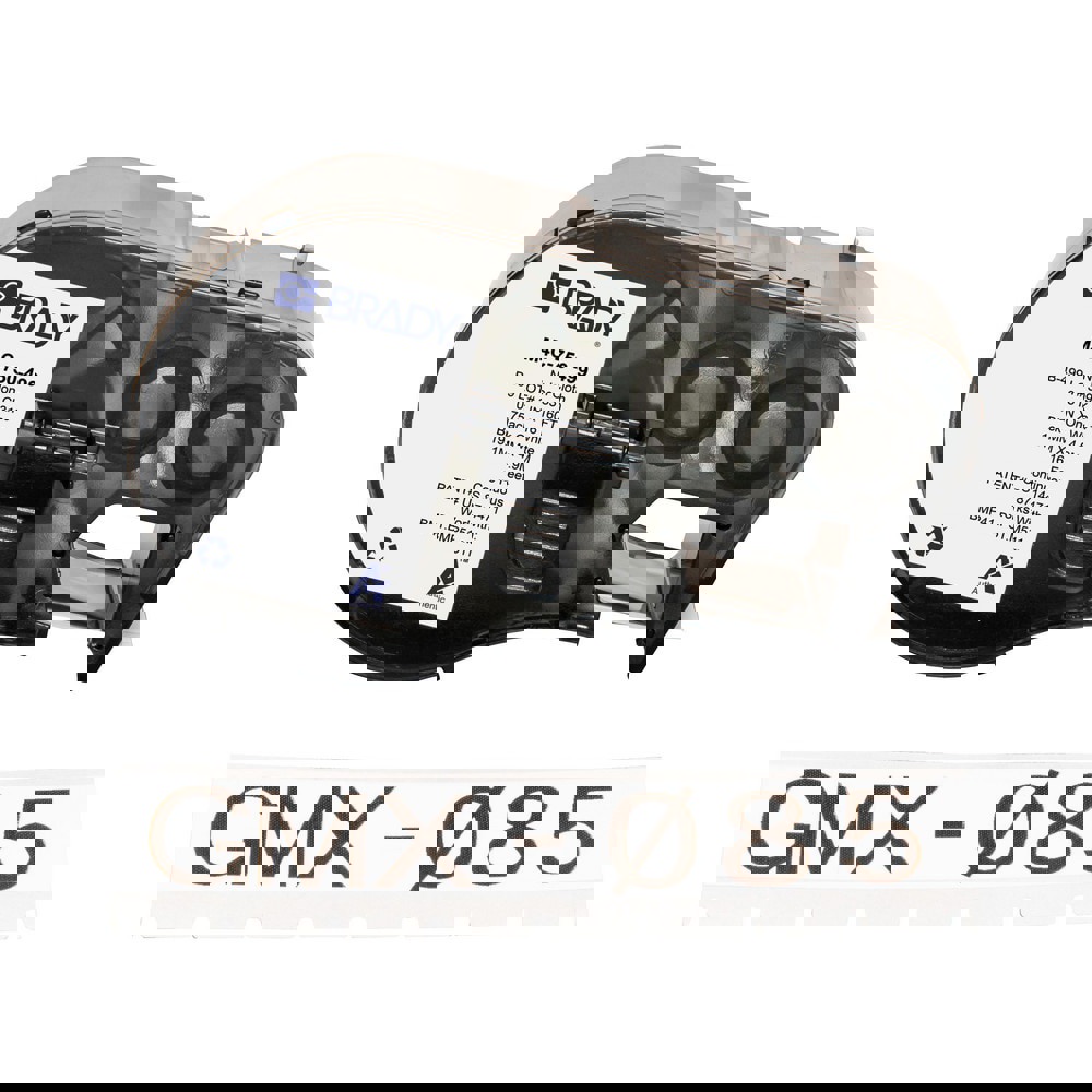 Labels, Ribbons & Tapes; Application: Label Printer Cartridge ; Type: Label Printer Cartridge ; Color Family: White ; Color: Black on White ; For Use With: BMP41; BMP51; BMP53; M511 ; Material: Nylon