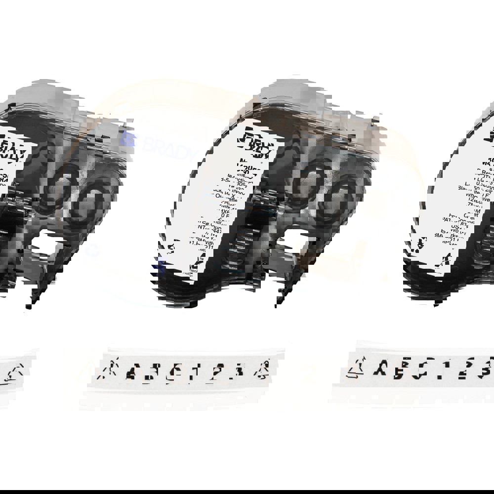 Labels, Ribbons & Tapes; Application: Label Printer Cartridge ; Type: Label Printer Cartridge ; Color Family: White ; Color: Black on White ; For Use With: BMP41; BMP51; BMP53; M511 ; Material: Plastic