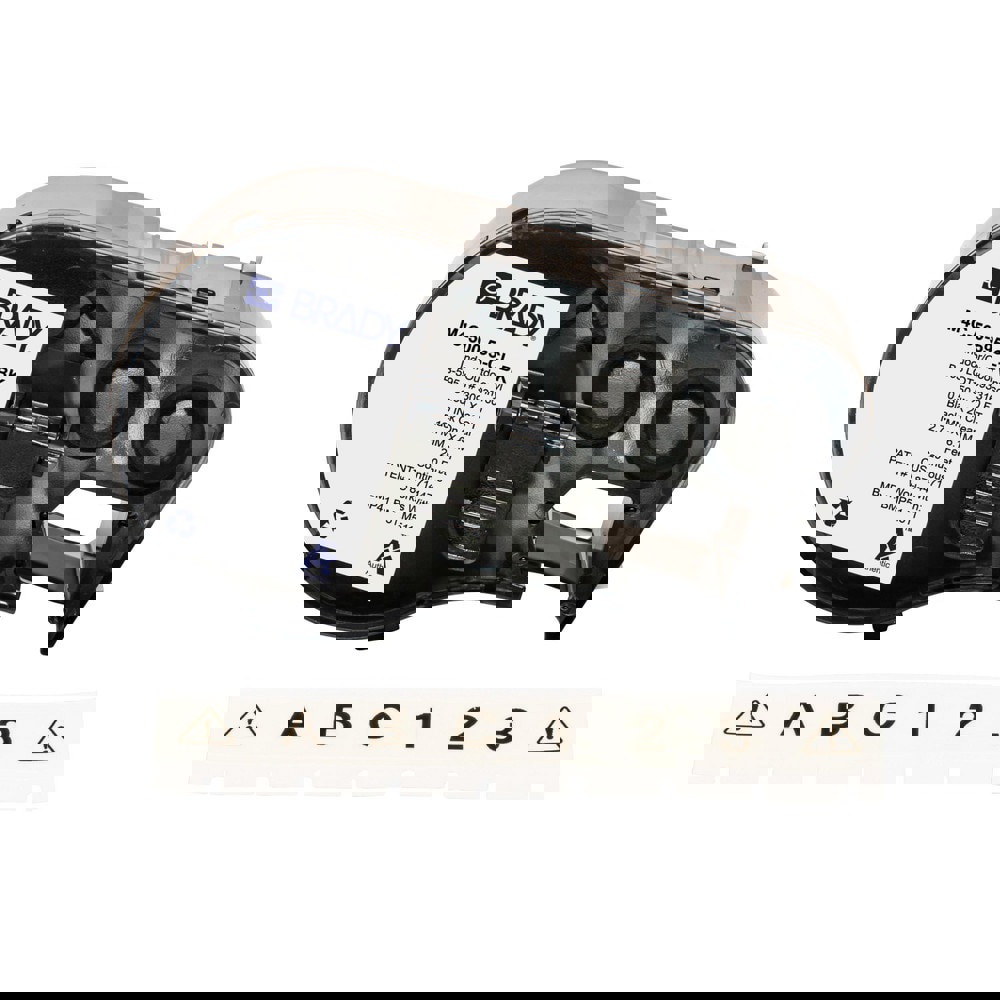 Labels, Ribbons & Tapes; Application: Label Printer Cartridge ; Type: Label Printer Cartridge ; Color Family: Clear ; Color: Black on Clear ; For Use With: BMP41; BMP51; BMP53; M511 ; Material: Vinyl