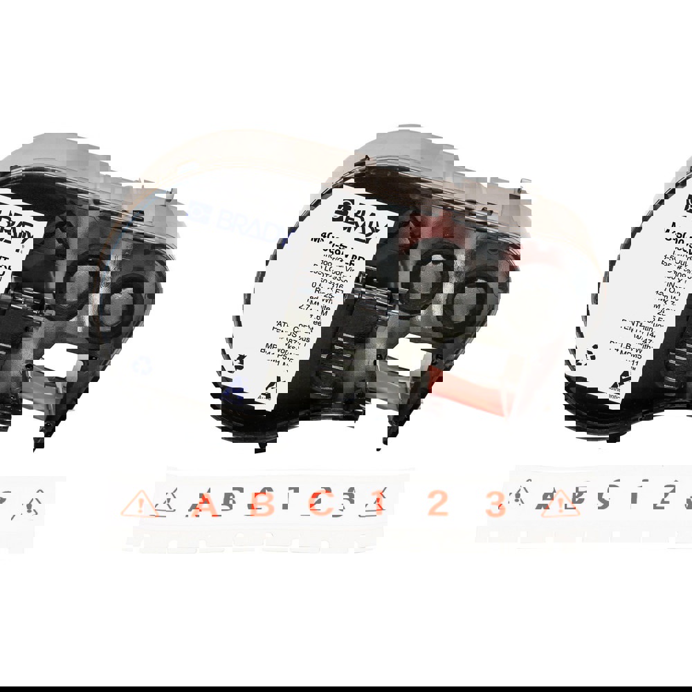 Labels, Ribbons & Tapes; Application: Label Printer Cartridge ; Type: Label Printer Cartridge ; Color Family: White ; Color: Red on White ; For Use With: BMP41; BMP51; BMP53; M511 ; Material: Vinyl