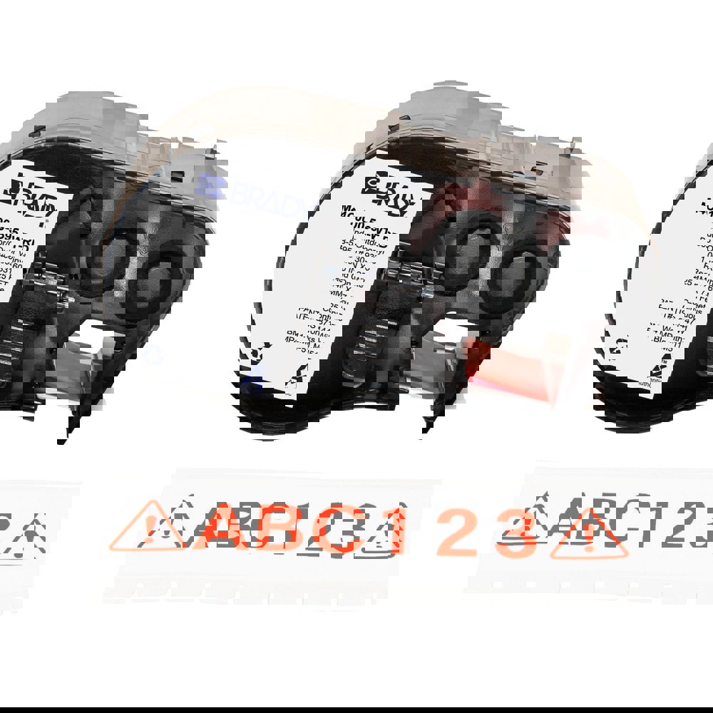 Labels, Ribbons & Tapes; Application: Label Printer Cartridge ; Type: Label Printer Cartridge ; Color Family: White ; Color: Red on White ; For Use With: BMP41; BMP51; BMP53; M511 ; Width (Inch): 1