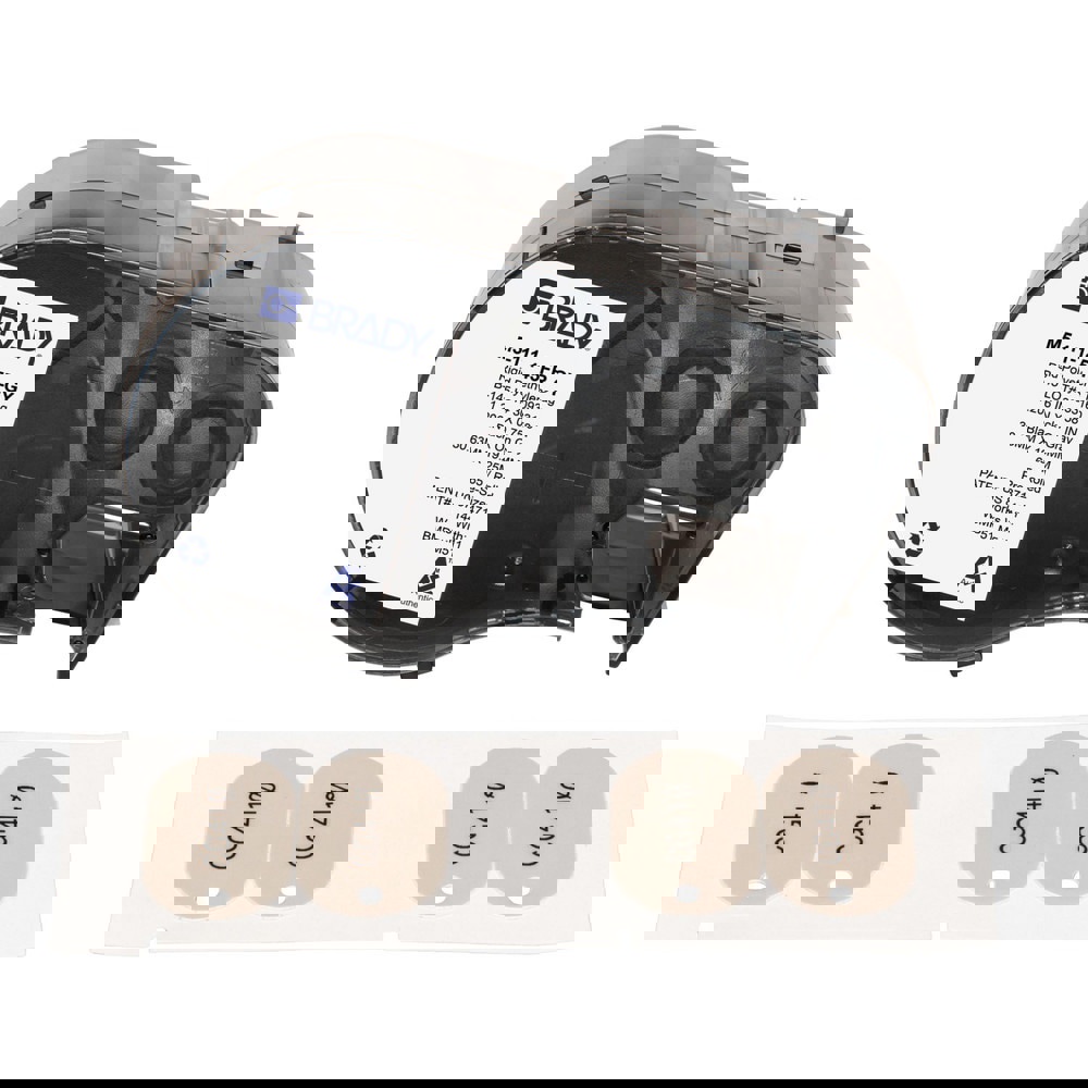 Labels, Ribbons & Tapes; Application: Label Printer Cartridge ; Type: Label Printer Cartridge ; Color Family: Gray ; Color: Black on Gray ; Number Of Labels Per Roll: 65 ; For Use With: BMP51; BMP53; M511