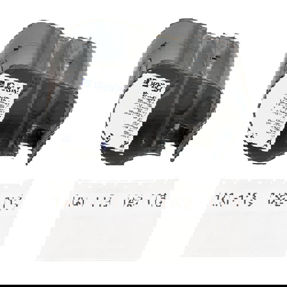 Labels, Ribbons & Tapes; Application: Self-Laminating Labels ; Type: Self-Laminating Labels ; Color Family: White ; Color: Black on White, Clear ; For Use With: BMP51; BMP53; M511 ; Material: Vinyl