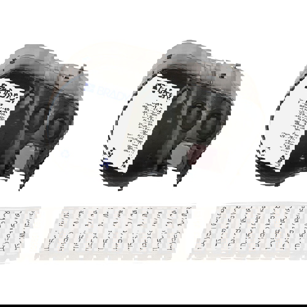 Labels, Ribbons & Tapes; Application: Label Printer Cartridge ; Type: Label Printer Cartridge ; Color Family: White ; Color: Black on White ; Number Of Labels Per Roll: 360 ; For Use With: BMP51; BMP53; M511