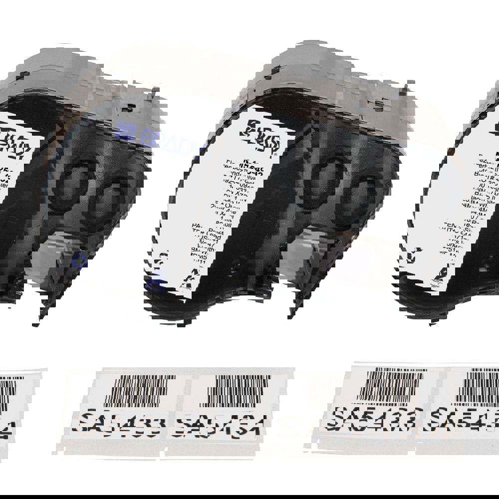 Labels, Ribbons & Tapes; Application: Label Printer Cartridge ; Type: Label Printer Cartridge ; Color Family: White ; Color: Black on White ; Number Of Labels Per Roll: 180 ; For Use With: BMP51; BMP53; M511