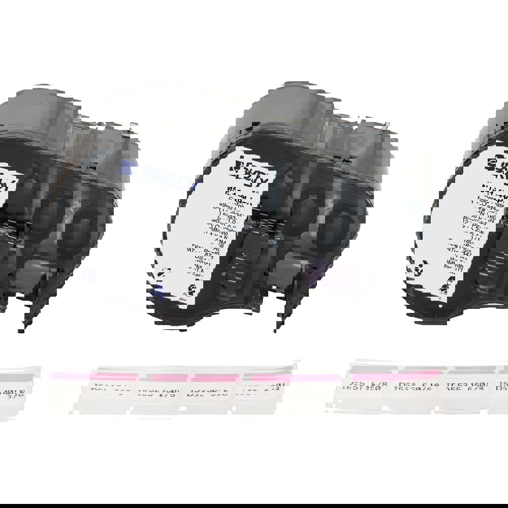 Labels, Ribbons & Tapes; Application: Label Printer Cartridge ; Type: Label Printer Cartridge ; Color Family: Pink ; Color: Black on Pink, White ; Number Of Labels Per Roll: 180 ; For Use With: BMP51; BMP53; M511