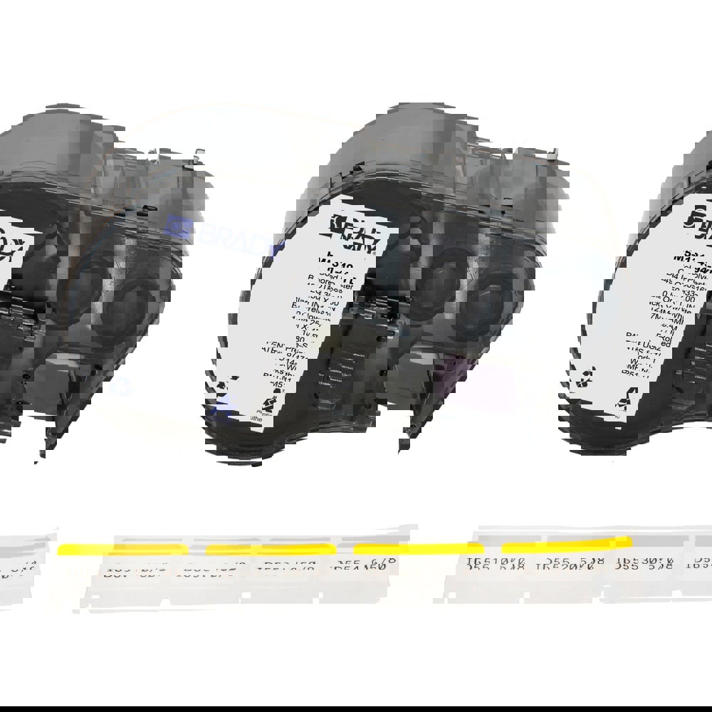 Labels, Ribbons & Tapes; Application: Label Printer Cartridge ; Type: Label Printer Cartridge ; Color Family: Yellow ; Color: Black on Yellow, White ; Number Of Labels Per Roll: 180 ; For Use With: BMP51; BMP53; M511