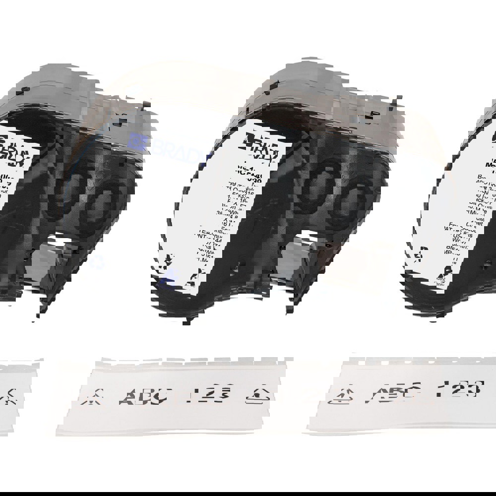 Labels, Ribbons & Tapes; Application: Label Printer Cartridge ; Type: Label Printer Cartridge ; Color Family: White ; Color: Black on White ; For Use With: BMP51; BMP53; M511 ; Material: Nylon
