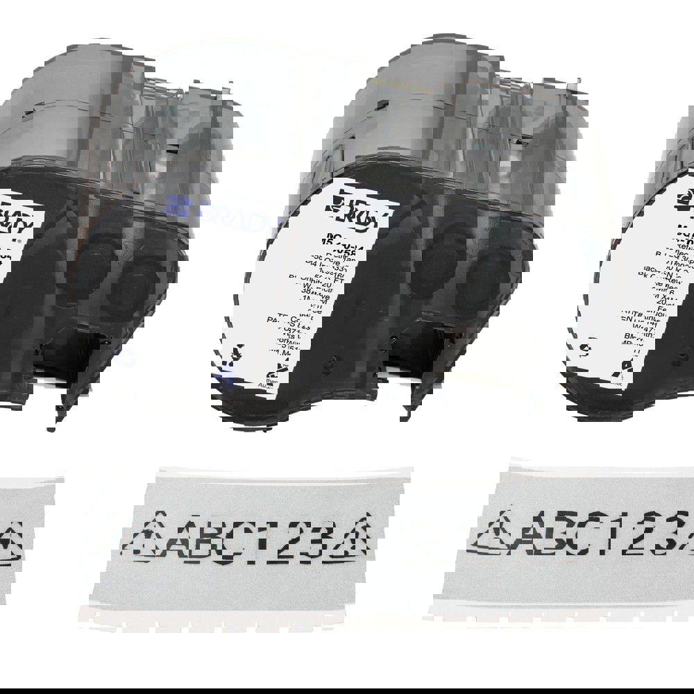 Labels, Ribbons & Tapes; Application: Label Printer Cartridge ; Type: Label Printer Cartridge ; Color Family: White ; Color: Black on White ; For Use With: BMP51; BMP53; M511 ; Material: Plastic