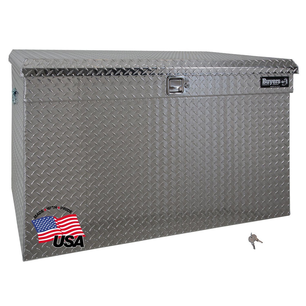 Truck Tool Storage Units; Type: Full-Size Chest ; For Use With: Trucks ; Storage Capacity (Cu. Ft.): 16.2 ; Color: Silver ; Material: Aluminum ; Locking Mechanism: Latch