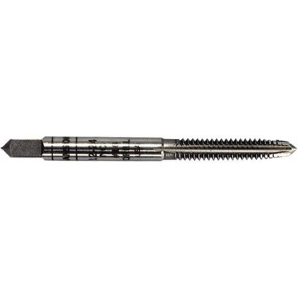 Straight Flute Tap: M3x0.5 Metric Coarse, 3 Flute, Plug Chamfer, Carbon Steel, Bright/Uncoated Finish