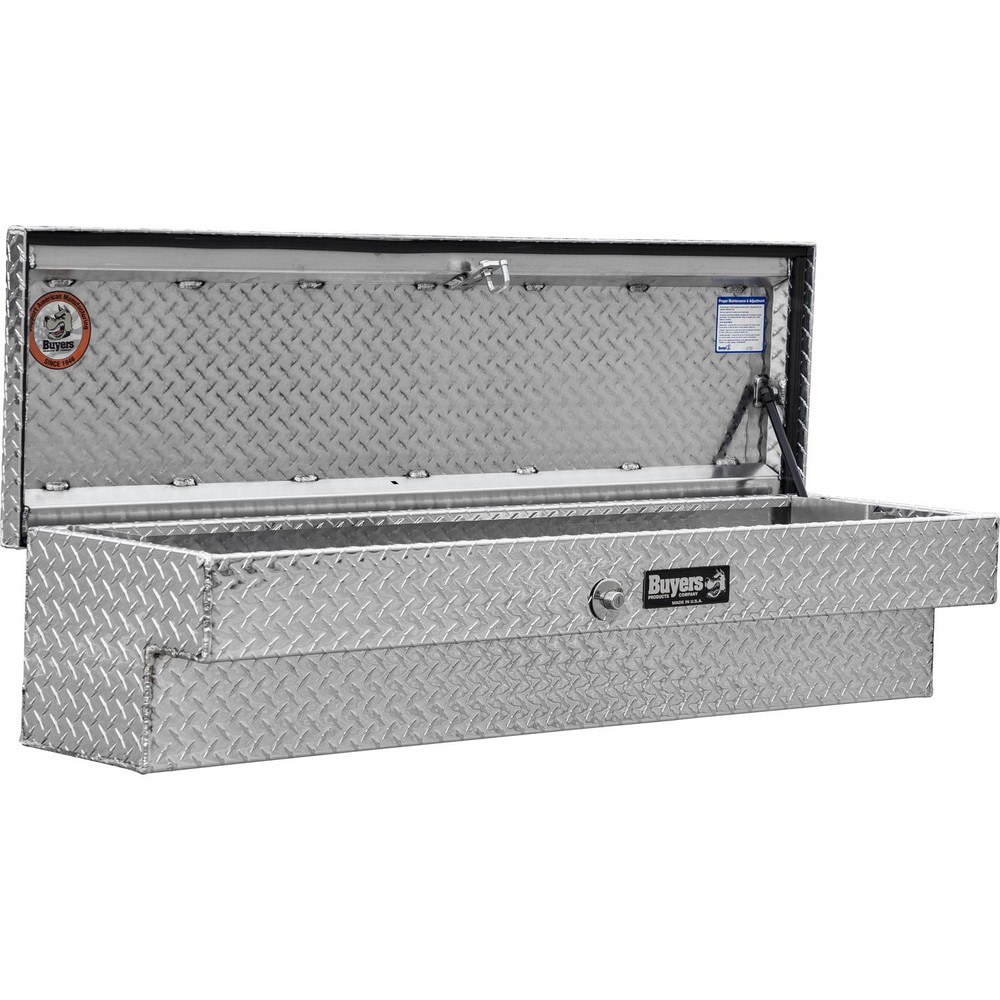 Truck Tool Storage Units; Type: Innerside Box ; For Use With: Trucks ; Storage Capacity (Cu. Ft.): 5.62 ; Color: Silver ; Material: Aluminum ; Locking Mechanism: Push-Button