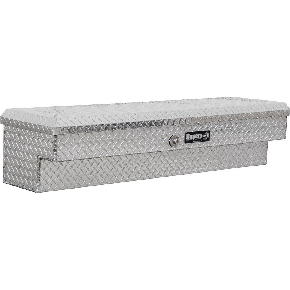 Truck Tool Storage Units; Type: Topside Box ; For Use With: Trucks ; Storage Capacity (Cu. Ft.): 6.7 ; Color: Silver ; Material: Aluminum ; Locking Mechanism: Push-Button