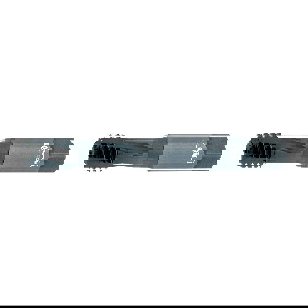 #6-32 UNC, 3 Flute, 15&deg; Helix, Modified Bottoming Chamfer, Oxide Finish, Powdered Metal Spiral Flute STI Tap