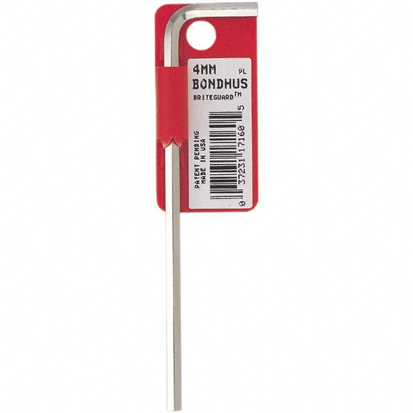Hex Key: 4.00 mm Hex, Hex End, Extra Long Arm