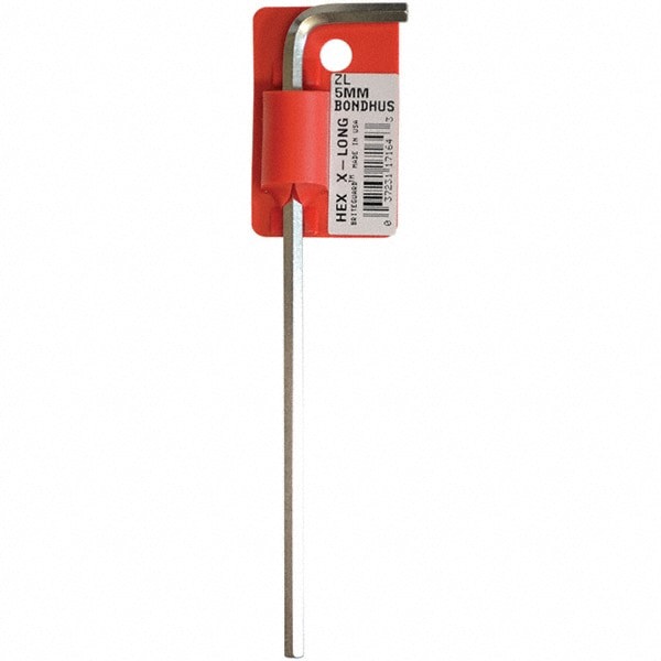 Hex Key: 5.00 mm Hex, Hex End, Extra Long Arm