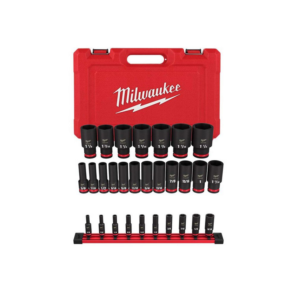 Socket Sets; Set Type: Socket Set; Deep ; Drive Size: 1/4 in ; Minimum Size (Inch): 3/16 ; Maximum Size (Inch): 9/16 ; Tool Type: Deep ; Material: Steel