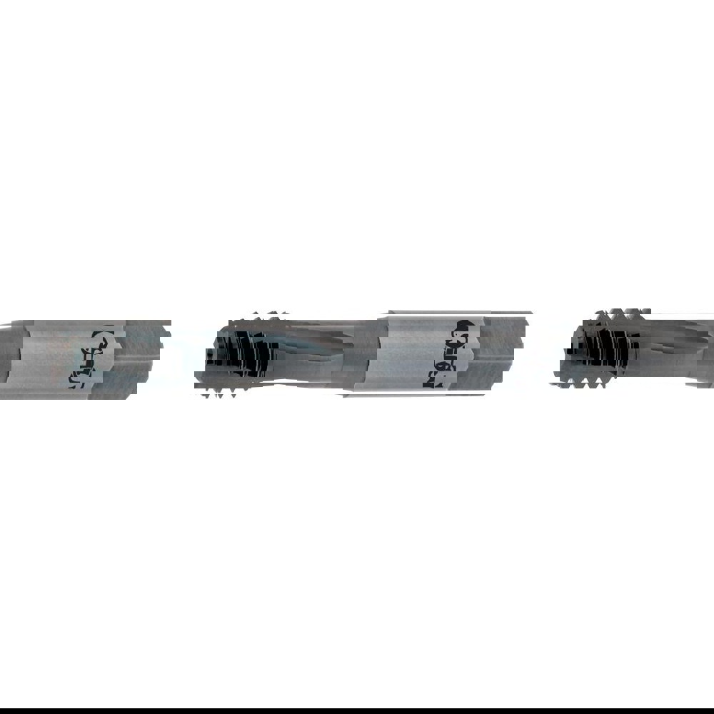 Spiral Flute Tap: #4-40 UNC, 3 Flutes, Modified Bottoming, Powdered Metal, Oxide Coated